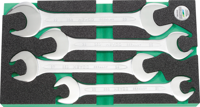 967-4 Double ended open jaw wrench set