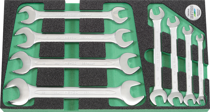 968-8 Double Ended Open Jaw Wrench Sets, 8 pcs.