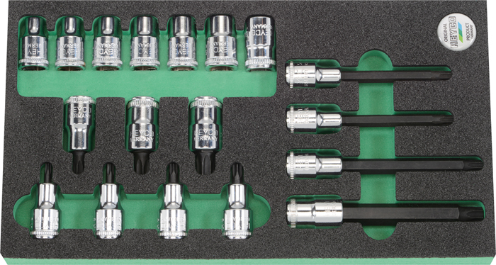 982-18 Set with screwdriver sockets