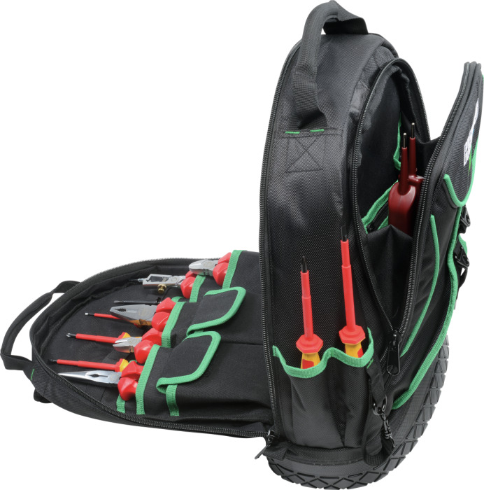 1054-14 Elektriker Rucksack mit VDE-Werkzeugsortiment, 13-tlg.