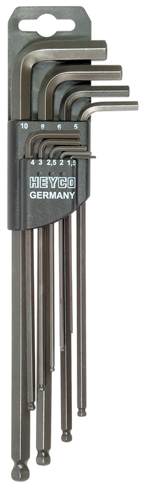 HP 1343-9 Ball Head Hexagonal Wrench Sets, 9 pcs.
