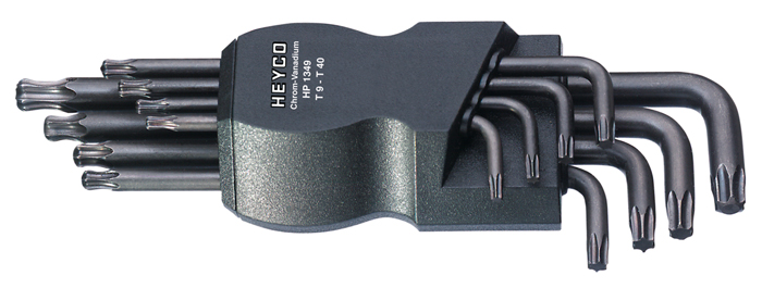 HP 1349-8 Cabeza esférica Juegos de llaves macho, acodadas para tornillos TORX<sup>®</sup> interiores