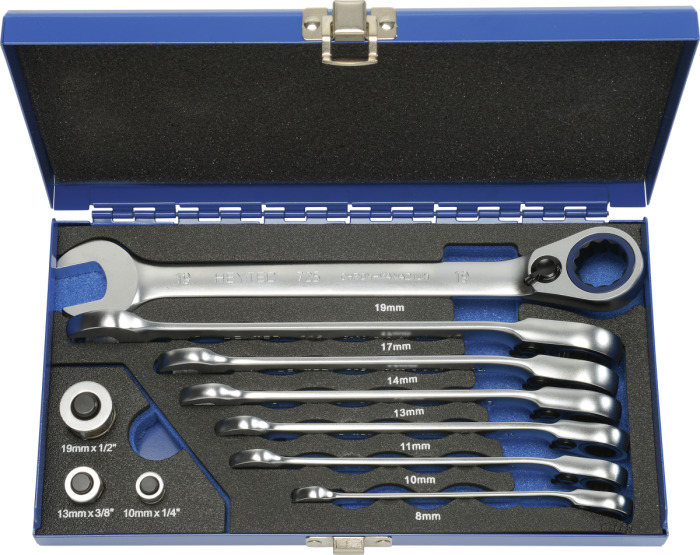 50725-6005 Combination ratchet wrenches set, 10 pcs.