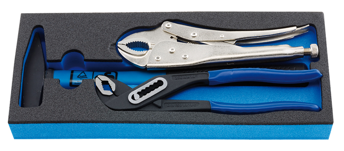 M 50829-5 Set of pliers and hammer, 3 pcs.
