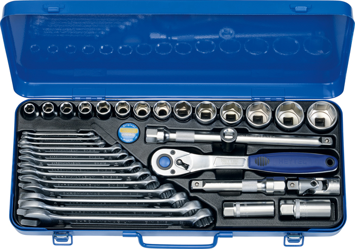 50860-3015 Combined set of sockets and combination wrenches, 33 pcs.