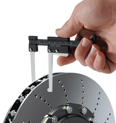 Akozon Bremsscheiben-Messwerkzeug, 0,1 Mm Genauigkeit, 0,60 Mm,  Bremsscheiben-Messschieber, Mikrometer, Metrischer  Bremsscheiben-Tiefenmessschieber